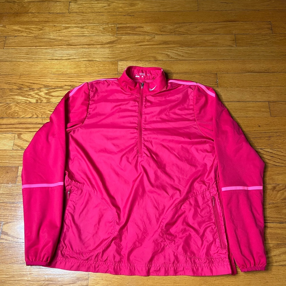 Nike Pink Pullover Jacket quarter zip